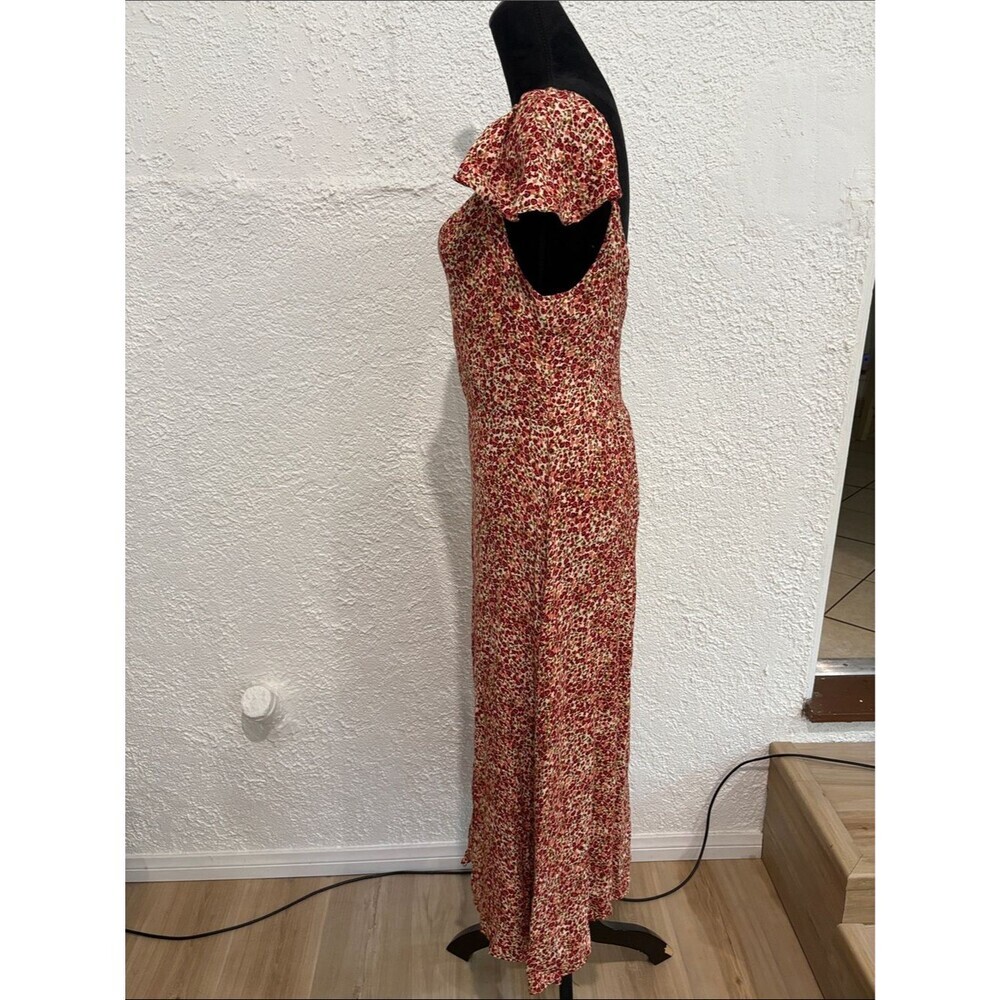 Reformation Rust Floral Midi Dress - Picture 4 of 12